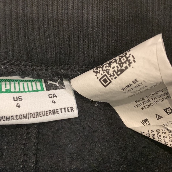 Puma Black Sweatpants with Side Pockets Size 4T - Picture 4 of 5